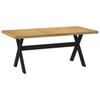 Vidaxl Dining Table, Noain, 180X90X75 Cm, Solid Pine Wood