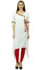 Phagun Angrakha Style Rayon Womens Tunic Kurta Pom-Pom Designer Kurti Top Indian