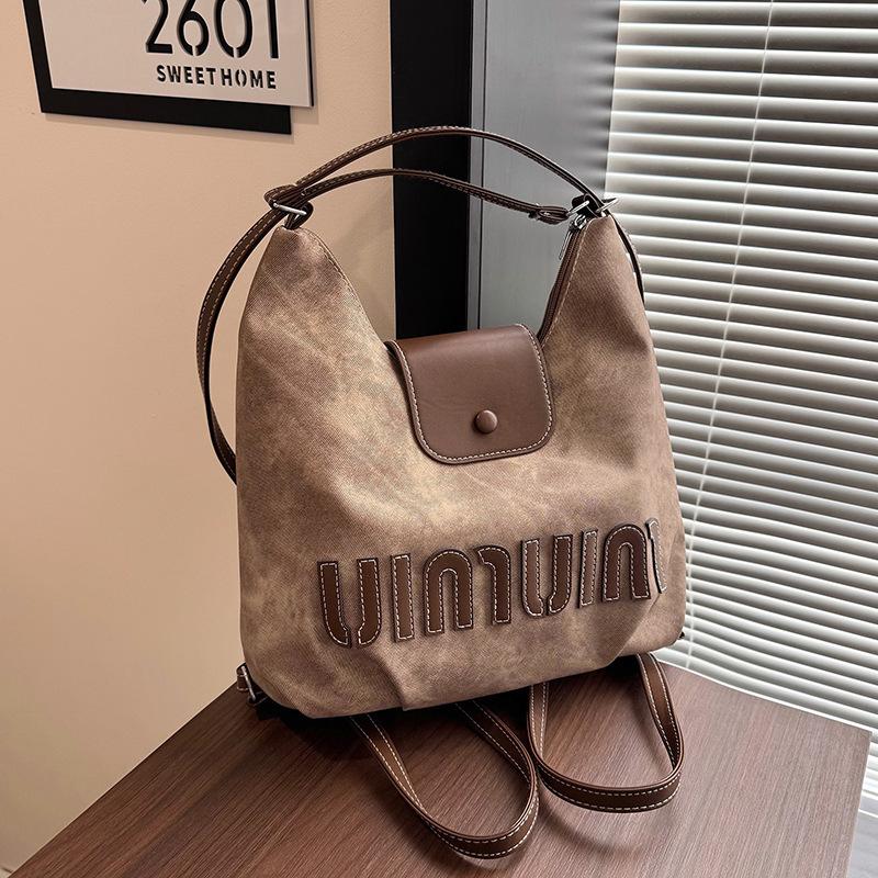 Backpack women's new autumn popular commuter tote bag niche design versatile high-end backpack