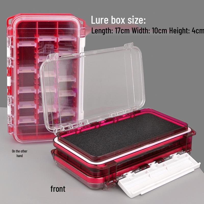 Double-Sided Lure & Jig Head Storage Box for Fly, Stream, and Rock Fishing