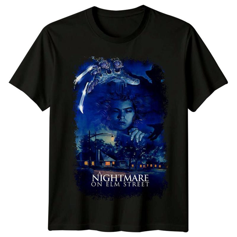 A Nightmare on Elm Street (1984) Movie Poster Inspired Unisex T-Shirt Retro Tee Graphic Tee S
