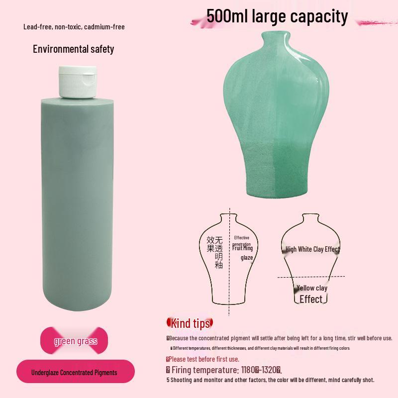 Konzentrierte wasserbasierte Keramik-Unterglasurpigmente für DIY- & Studentenprojekte