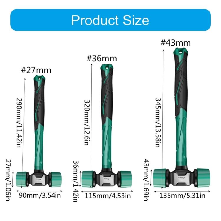 Lightweight Rubber Hammer Tool with Comfortable Grip Handle Ergonomic for Floor Tile Tapping Installation &User Friendly
