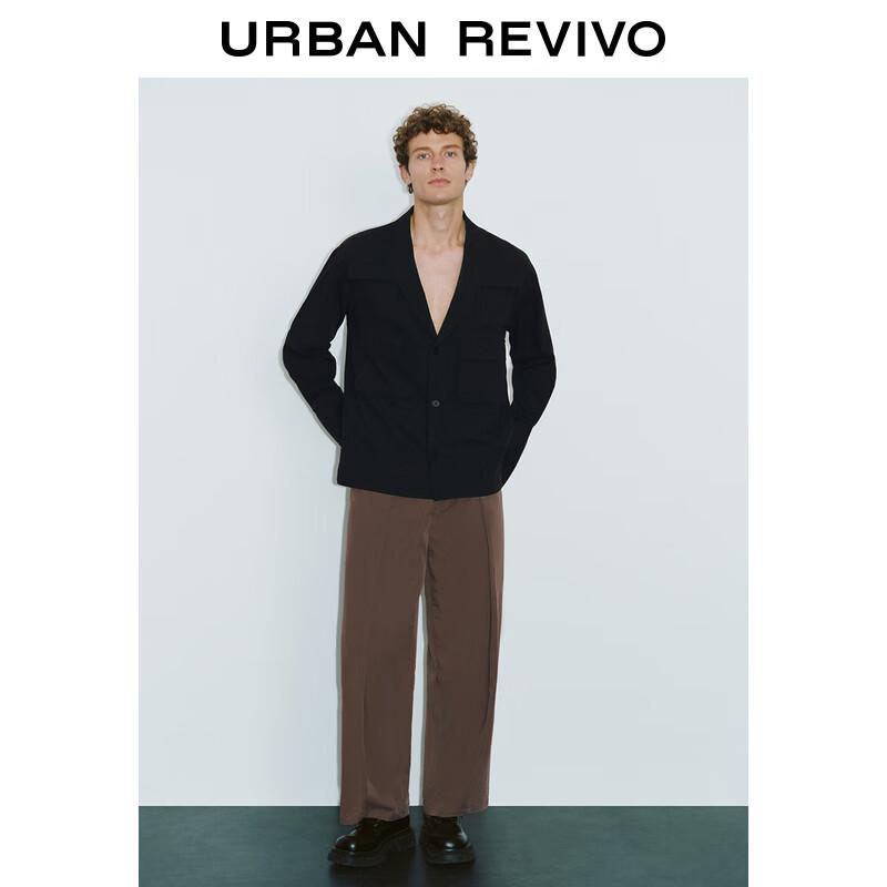 

UR 2024 Summer Men s Loose Multi-Pocket Lapel Jacket S