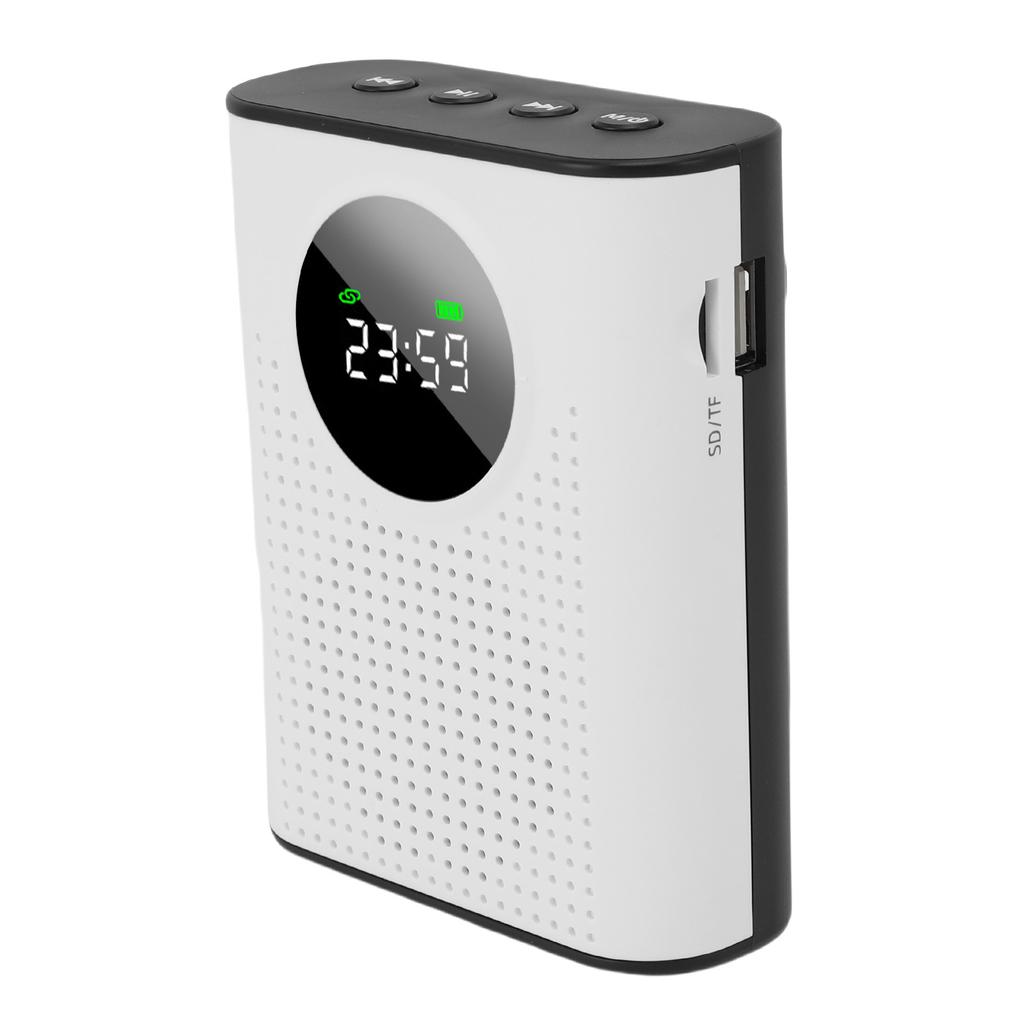 Wireless Voice Amplifier Omnidirectional Pickup Teacher Voice Amplifier with Magnetic Lavalier LED Digital Display