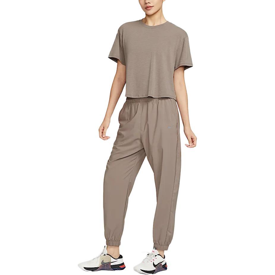 Nike Dri Fit One Casual Pants Women's Mink Brown/Black HJ1051-233