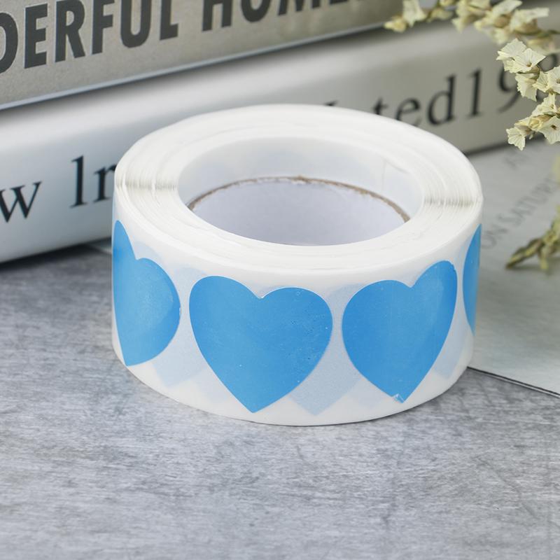 500 יח'\רול תוויות חותם נייד חבילת תווית מדבקת סימן אוניברסלי אהבה בצורת לב