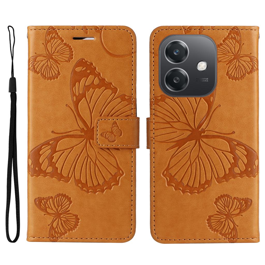 For Oppo A5x 5G/A3x 4G/5G (India)/A3 4G/5G/A60 5G/A40 4G/A40M 4G Wallet Case Floral Butterfly Imprinted Leather Phone Cover