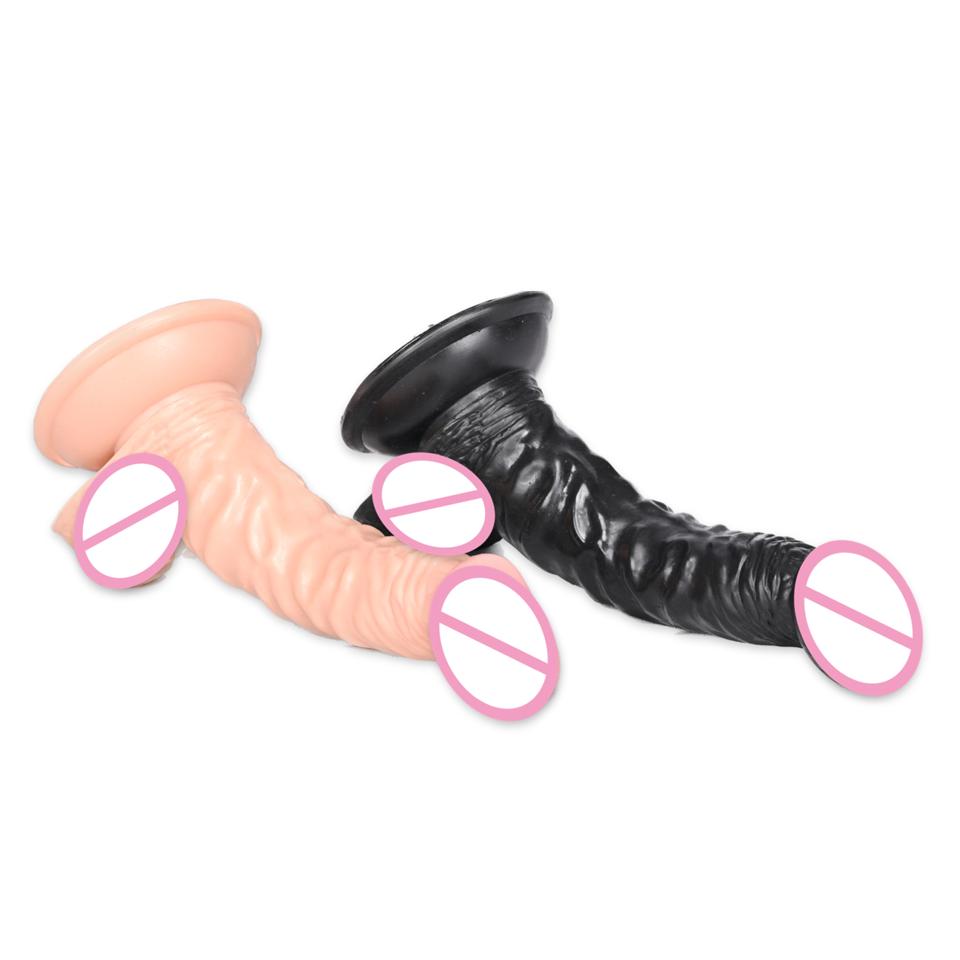 Sex Machine Attachment ROUGH BEAST 7.48" Black/Flesh Dildo for Sex Machine Vac-u-lock Love Machine Attachment Anal Plug Adult Sex Toys