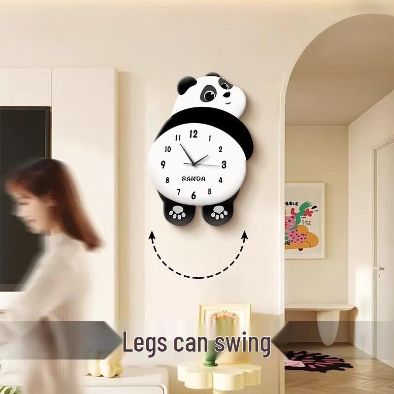 Creative Cartoon Panda Wall Clock