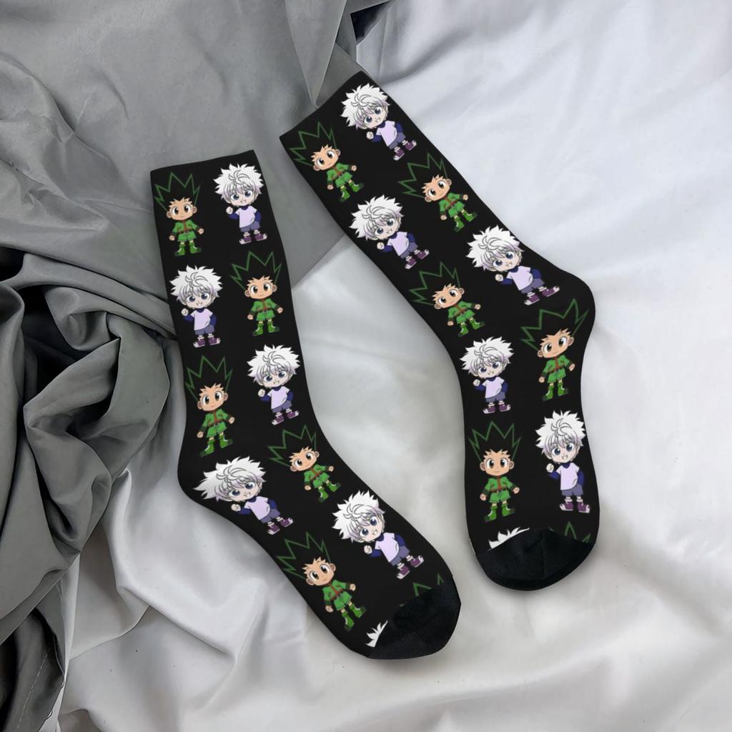 Hunter X Hunter Gon Killua Zoldyck Socks Men Women Fashion Socks High Quality Spring Summer Autumn Winter Middle Tube Socks Gift