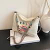 Ladies Tote Bag Lazy Ins Wind Japanese Embroidery  Joker Large-Capacity Durable Shoulder Bag Commuter Messenger Bag
