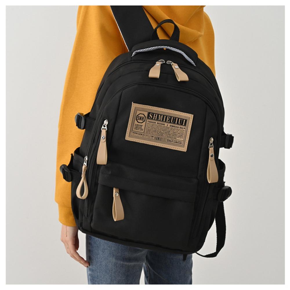 New large-capacity letter backpack trendy unisex lightweight backpack