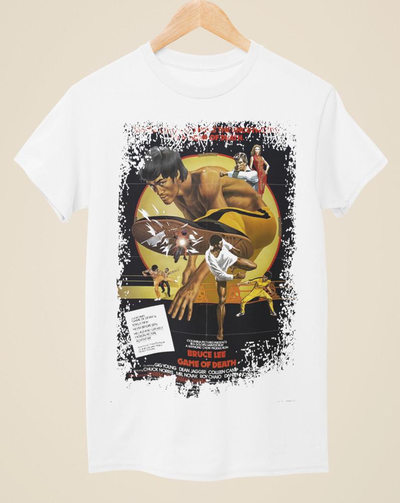 Game of Death - Movie Poster Inspired Unisex White T-Shirt Unisex T-Shirt XL