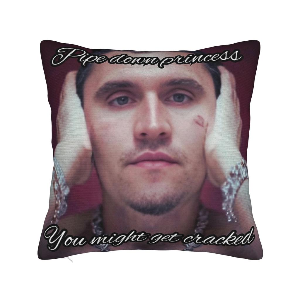 Charlie Kirk Meme Square Pillowcases Polyester Bed Car Cushion Cover Creative Decorative Throw Pillow Case 45*45