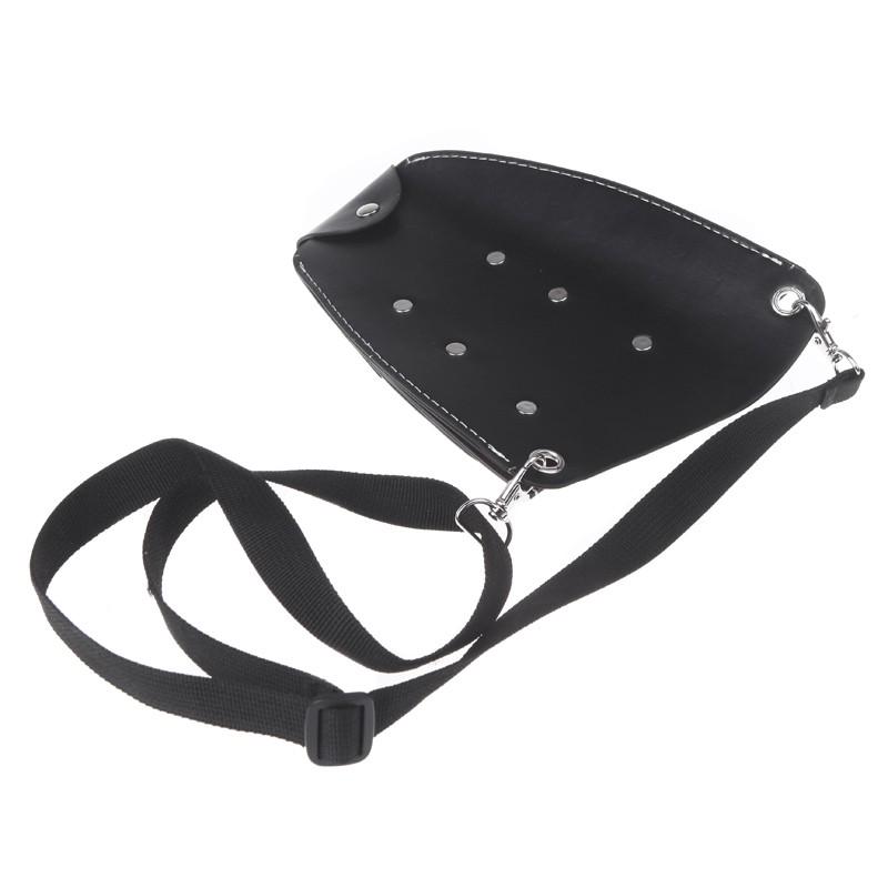 Buy PU Leather Scissor Hairdressing Holster Pouch Holder Case Bag Waist Shoulder Belt at