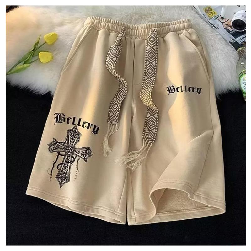 American Retro Shorts Men's Summer Trendy Sports Five-point Pants Loose Casual Basketball Pants