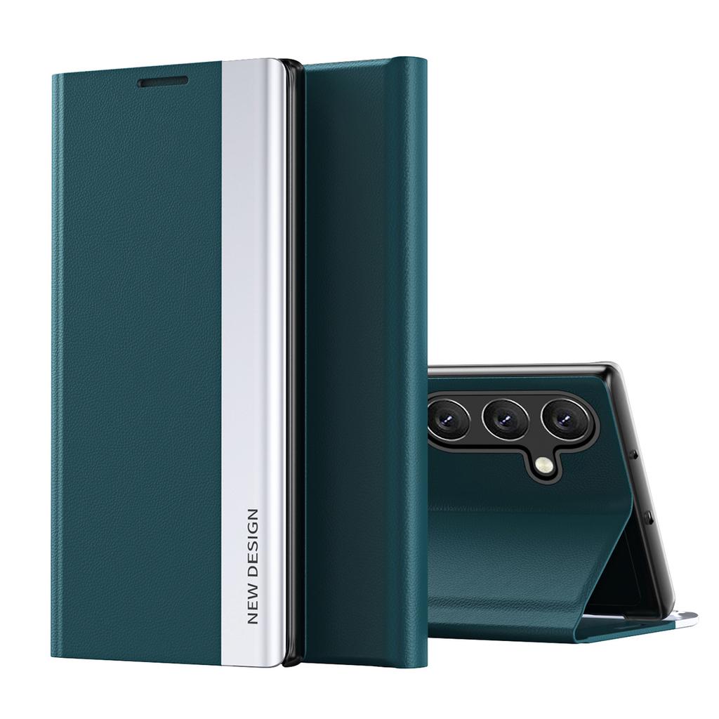 For Samsung Galaxy A25 5G (Global) (161.0x76.5x8.3mm) Case Drop-proof PC Shell+Leather Stand Phone Cover