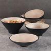 Melamine Japanese Conical Hat Bowl - Large Plastic Soup, Rice, and Noodle Bowl