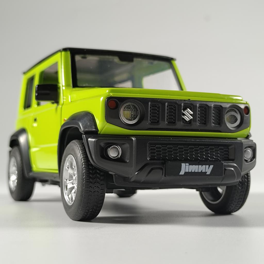 1/24 Scale Suzuki Jimny Alloy Off Road Diecast Model Hight Simulation Sond Light Pull Back Toy Decorative Trendy Ornaments Gifts