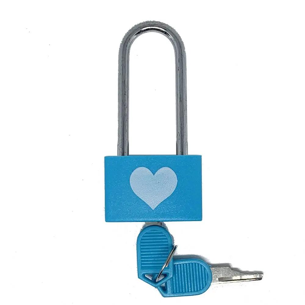 Long Handle Love Couple Lock 74*32*22mm Minimalist Travel Anti-theft Locker Suitcase Padlock Drawer Cabinet Furniture Latches