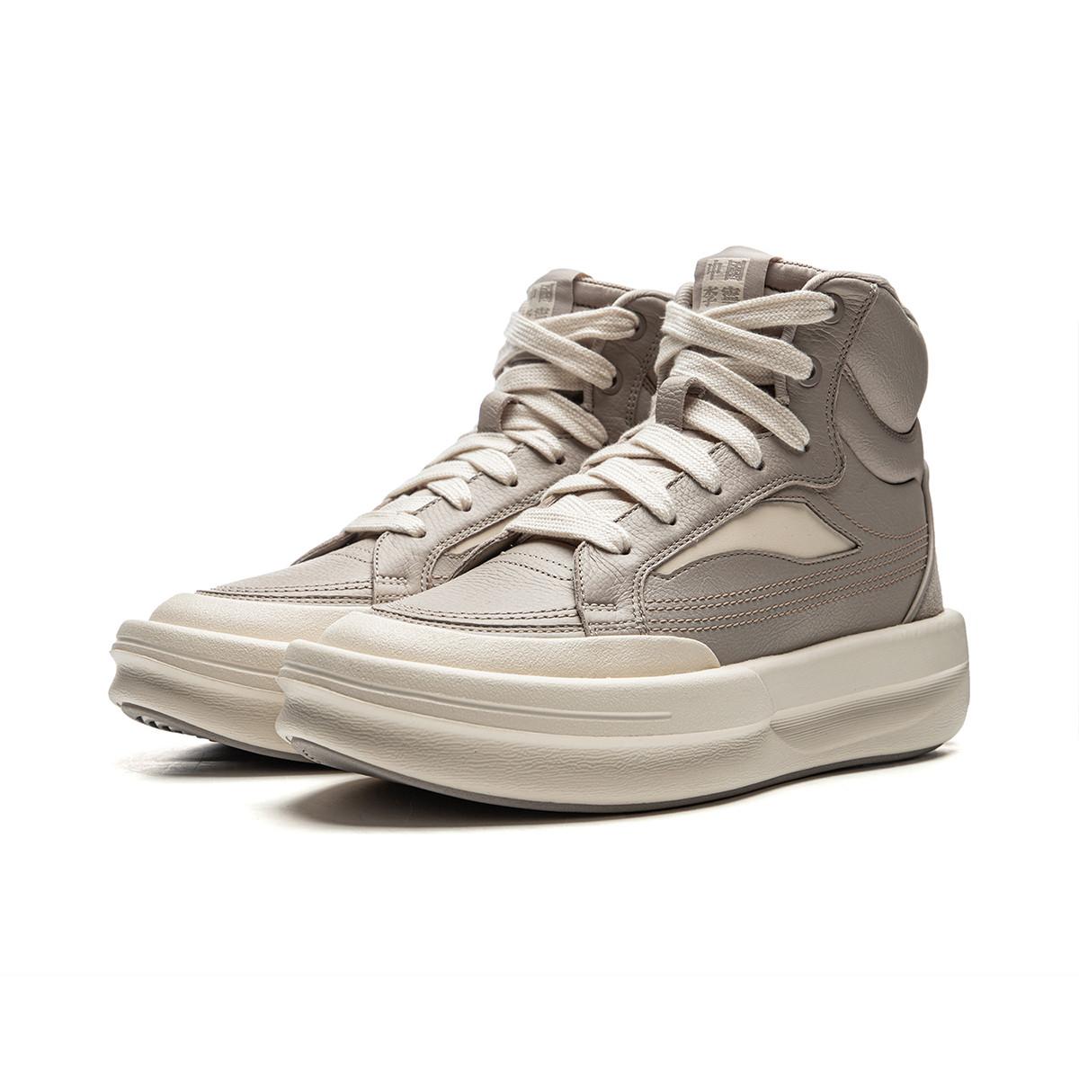 

Новые нескользящие износостойкие полувысокие кеды для скейтборда LiNing Унисекс Серые AZGU051-6 42