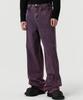 DNSR Curved Wide Denim Pants Purple