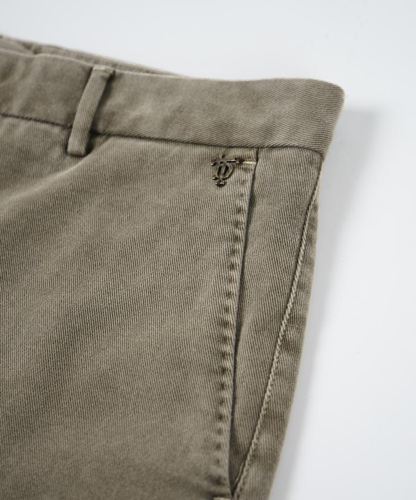 BIRBANTE Sondrio Stretch Twill Pants - Beige