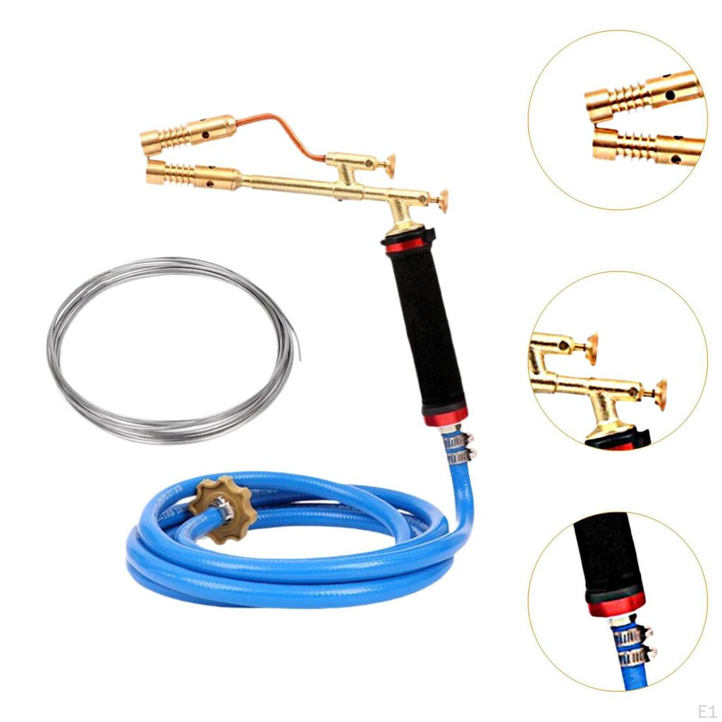 Adjustable Flame Propane Welding Torch Head with 3M Hose And Copper Aluminum Flux Cored Wire