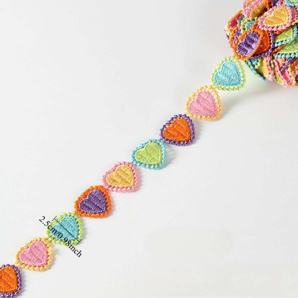

15Yards 2.5cm Polyester Embroidered Flower Lace Trim Wedding DIY Lace Ribbon Lover Handmade Sewing Crafts 15 yards
