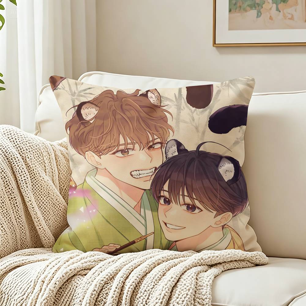 Manhwa Alpha Trauma Omega Complex Customizable Square Cushion Cover Double Sided Print Pillow Case