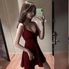 Sexy Strappy Deep V A-Line Club Dress