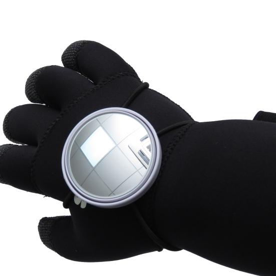 Diving Hand Mirror Portable Diving Rearview Mirror Adjustable Round Convex Diver Observe Mirror Diving Equipment for Cave Dive Drifting