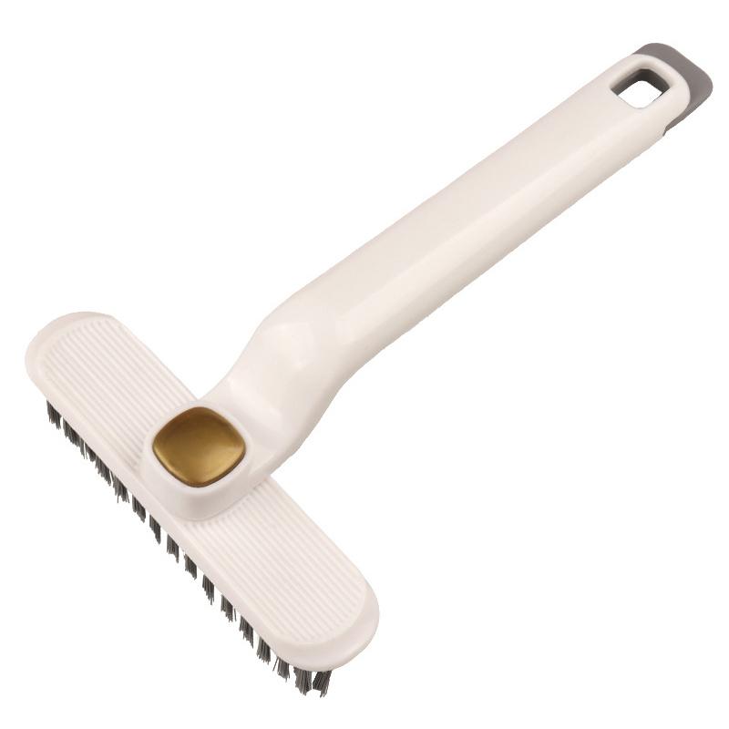 

Вращающаяся многофункциональная щетка для чистки щелей с жесткой щетиной, щетка для чистки щелей на полу в ванной комнате «два в одном» белый