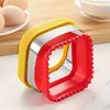 Sandwich Cutter and Sealer Set Stainless Steel and Plastic Cookie Cutters Square Pastry Cutter for Lunchbox Decorations Baking Tools
