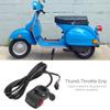 36V Plumbic Acid Electric Quantity Display Speed Regulation Thumb Throttle Grip with Headlight