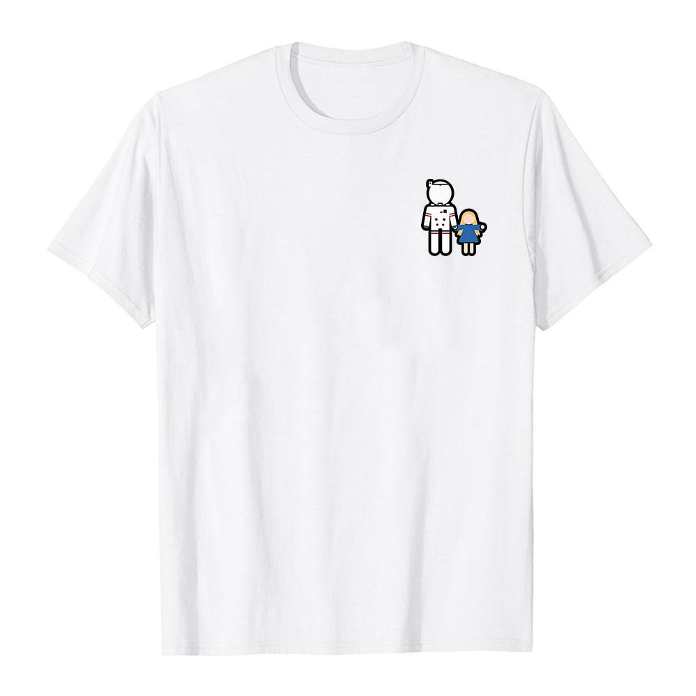

Pragmata Game Design T-shirt Short Sleeve Cotton Fashion Tshirts Unisex Streetwear Graphic Print Merch Loose Soft O-neck Tees XS белый