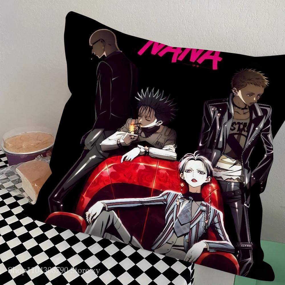 1pc Cartoon Anime Oosaki Nana Pillow Case Square Pillow Bedroom Sofa Leisure Comfort Cushion Car Living Room Home Decoration