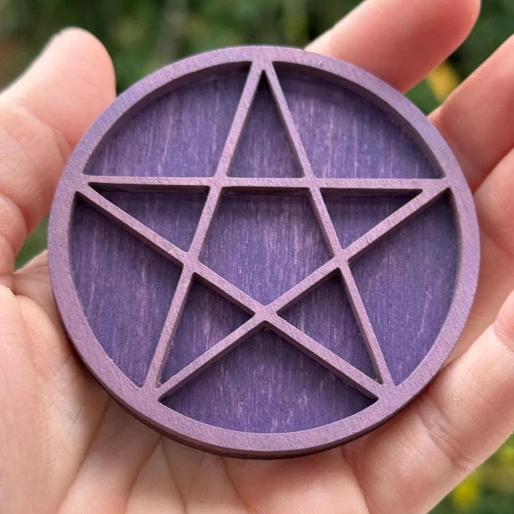 

Variety Grids Miniature Trinket Shelf Heart Star Nut Goods Display Rack Model Doll House Star-Purple