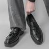 Fashion Male Slip-on Driving Shoes Luxury Brand All-match Moccasins Thick Bottom Tassel Loafers Mens Casual Shoes Leisure Walk