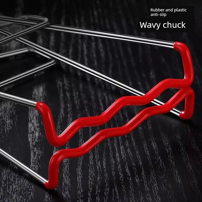 Anti-Scalding Clip 304 Stainless Steel Clip Kitchen Oven Anti-Slip Bowl Lifter Special Clip for Steaming Dishes and Plates