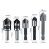 Tool Countersink Drill Bit 5pcs Accessories Carbon Steel Chamfer Countersink Drills Drilling Practical Brand New