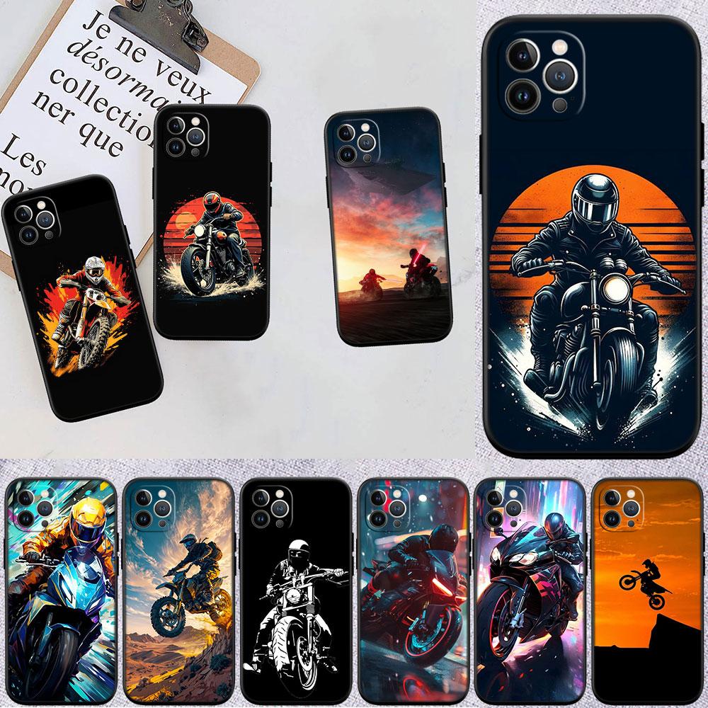 PP44 Motorcycle Racing Soft Shell Phone Case for Redmi Note 10 11 12 Pro Max 10S 10C 10T 11A 11S 12S 12C