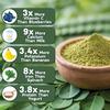 NUTRIROOTZ Organic Moringa Powder 200g | Drumstick Leaves Powder | Rich In Vitamins | Anti-oxidant| Good For Hair & Skin | Pack of 2 (100G Each)