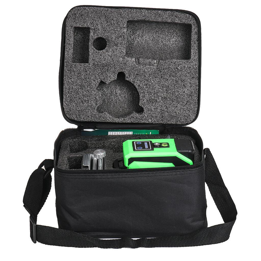 

Зеленый лазерный уровень 3D 4000 мАч 12 линий самовыравнивающийся 360 градусов горизонтальные и вертикальные перекрестные линии зеленая лазерная линия с аккумулятором