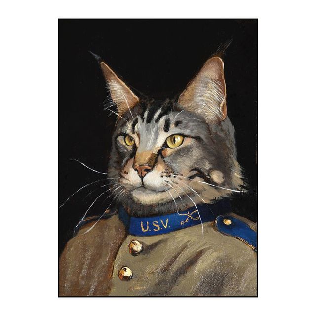 

Портрет собаки Портрет домашнего животного Королевский Ренессанс Живопись животных Веселый плакат с кошками и собаками 21cm×30cm NoFrame