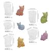 DIY Three-dimensional Animal Kitten Aromatherapy Plaster Dripping Table Setting Silicone Mould Cute Cat Candle Moulds