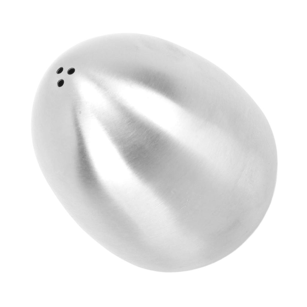 Egg Shaped Spice Jar Multipurpose 3 Holes Leakage Proof Stainless Steel Salt Pepper Dispenser for Kitchen