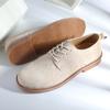 Fashion Handmade Men's Casual Leather Shoes Classic Suede Leather Oxford Shoes Comfortable Business Shoes Leisure Formal Dress Footwear