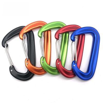 1PC Outdoor Camping Gear Quick-Gear D-Shaped Aluminum Alloy Carabiner, Rock Climbing Hook, Safety Hook, Holiday Gift